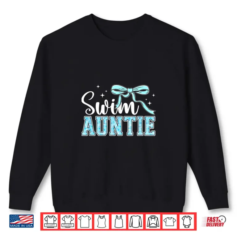 Sweatshirt Coquette Aesthetic Swim Auntie Swimmer Aunt Swimming Shirt