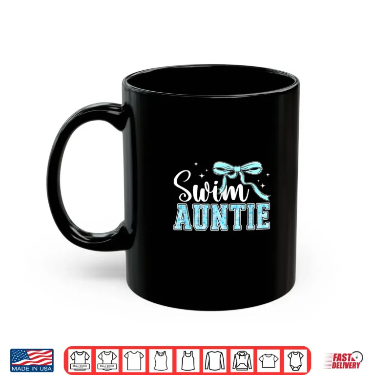 Mug Coquette Aesthetic Swim Auntie Swimmer Aunt Swimming Shirt