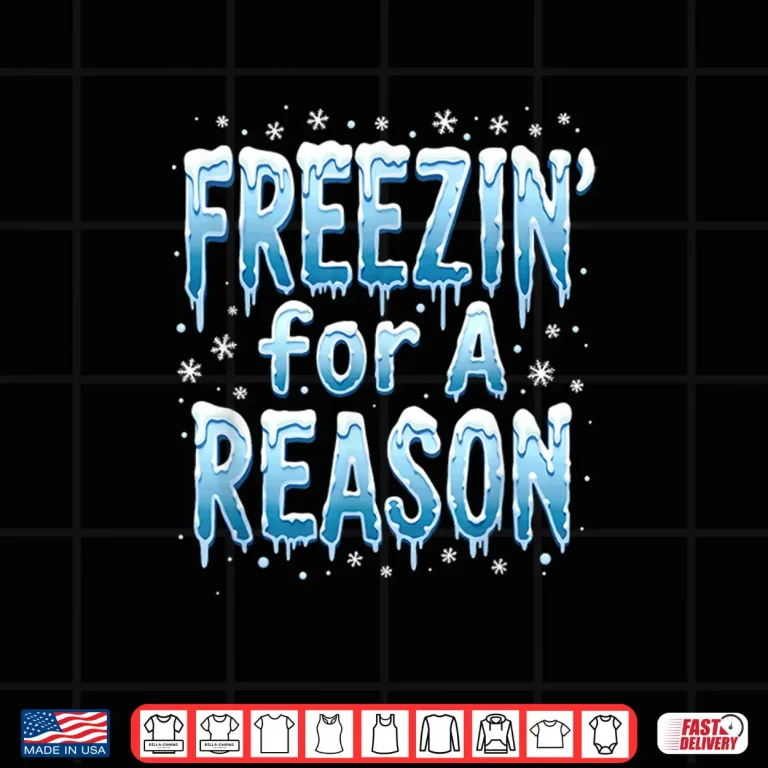 Design Freezin For A Reason Winter Swimming Professional Humor Statement Shirt