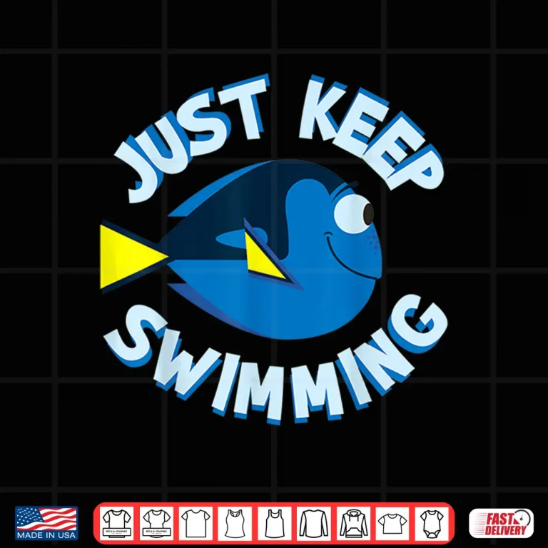 Design Keep Swimming Disney Pixar Finding Dory Professional Movie Graphic Shirt