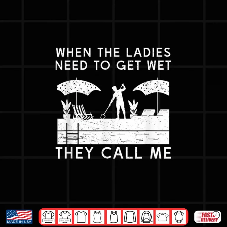 Design Maintenance Guy Humor Swimming Pool Cleaning Professional Service Shirt