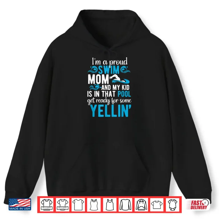 Hoodie Parent Identity Swim Mom Swimming Mom Of A Swimmer Mama Shirt