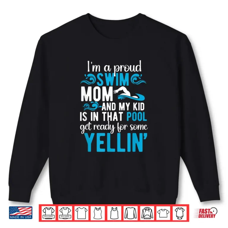 Sweatshirt Parent Identity Swim Mom Swimming Mom Of A Swimmer Mama Shirt