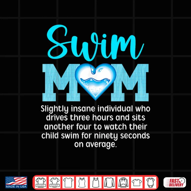 Design Parent Identity Definition Swim Mom Swimming Mother Identity Shirt