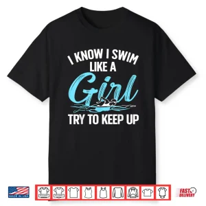 Professional Aesthetic Swimming Swimmer Swim Lovers Modern Graphic Shirt