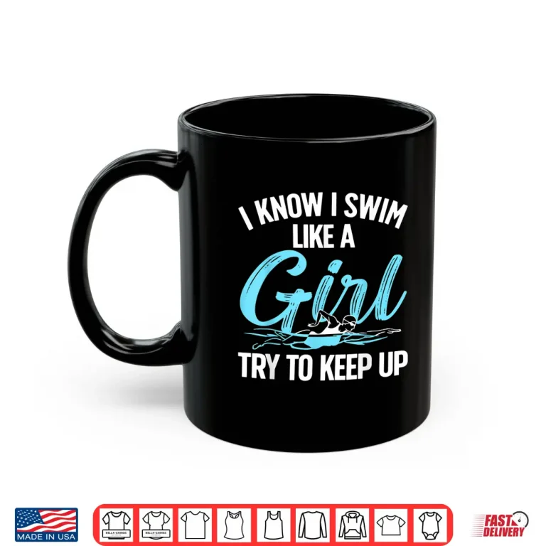 Mug Professional Aesthetic Swimming Swimmer Swim Lovers Modern Graphic Shirt