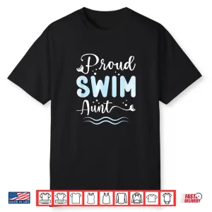 Relative Identity Proud Swim Aunt Swimming Auntie Shirt