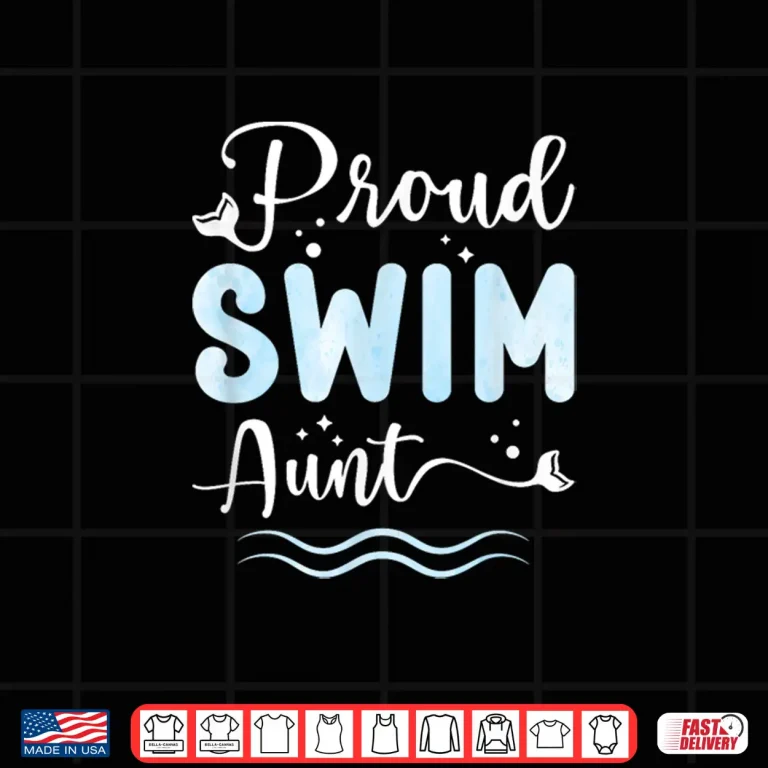 Design Relative Identity Proud Swim Aunt Swimming Auntie Shirt
