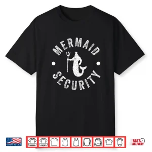 Security Costume Mermaid Security Professional Funny Swimming Shirt