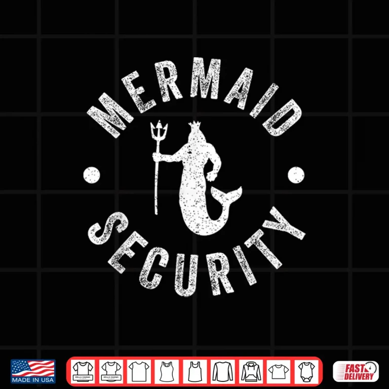 Design Security Costume Mermaid Security Professional Funny Swimming Shirt