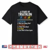 Six Stages Of Triathlon Athlete Running Swimming Bicycling Graphic Shirt
