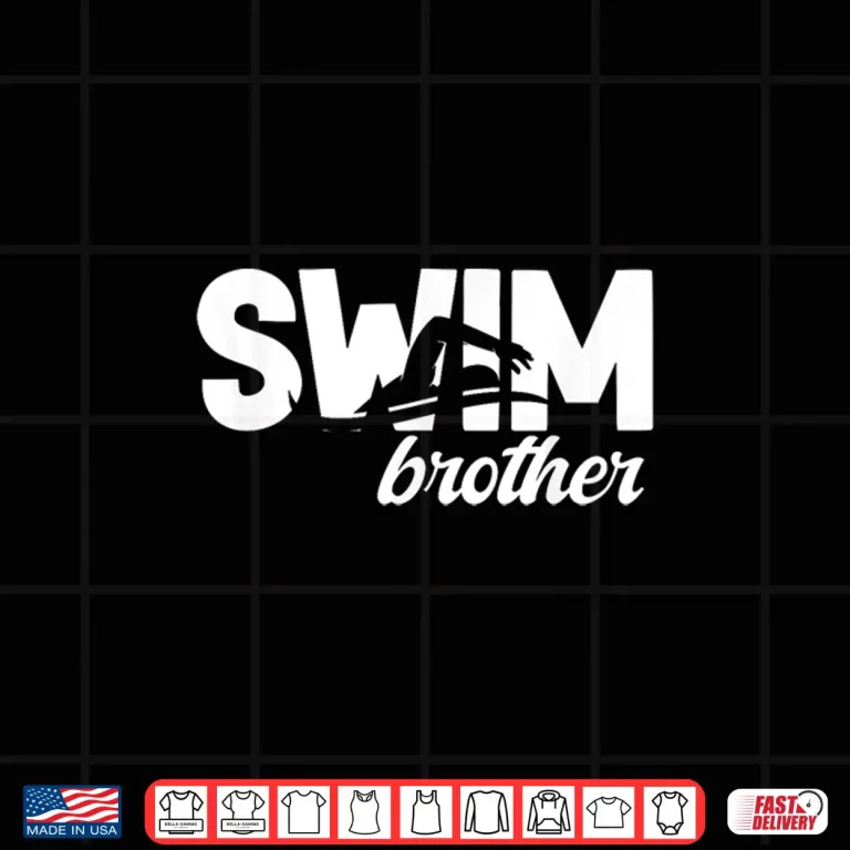 Design Sibling Identity Swim Brother Sibling Of A Swimmer Graphic Shirt