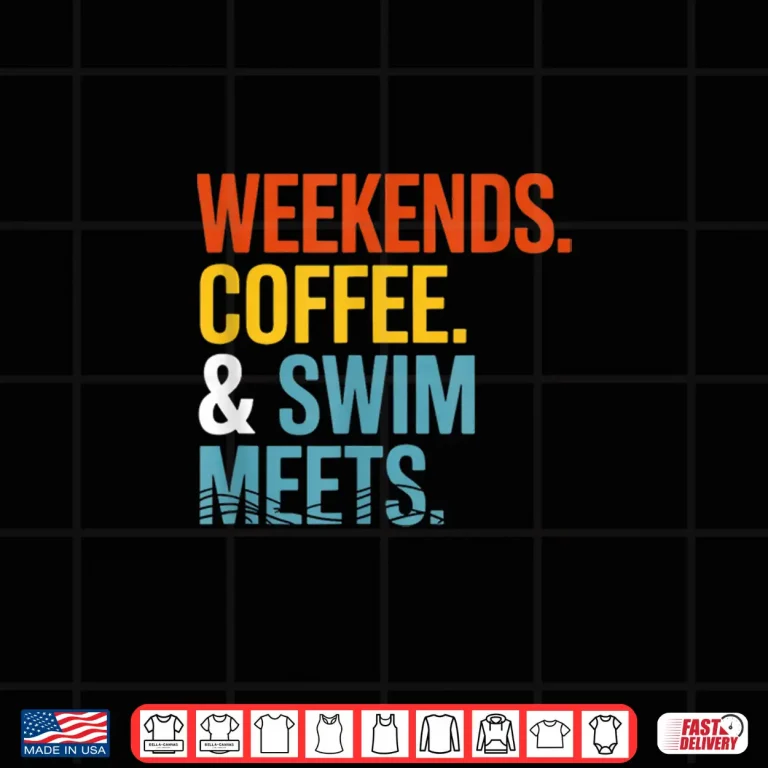 Design Weekends Coffee And Meets Swimming Professional Identity Shirt