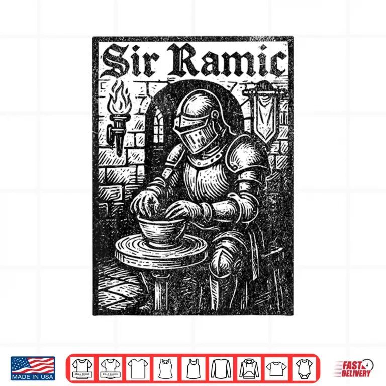 Design Professional Humor Sir Ramic Pottery Modern Graphic Statement Shirt