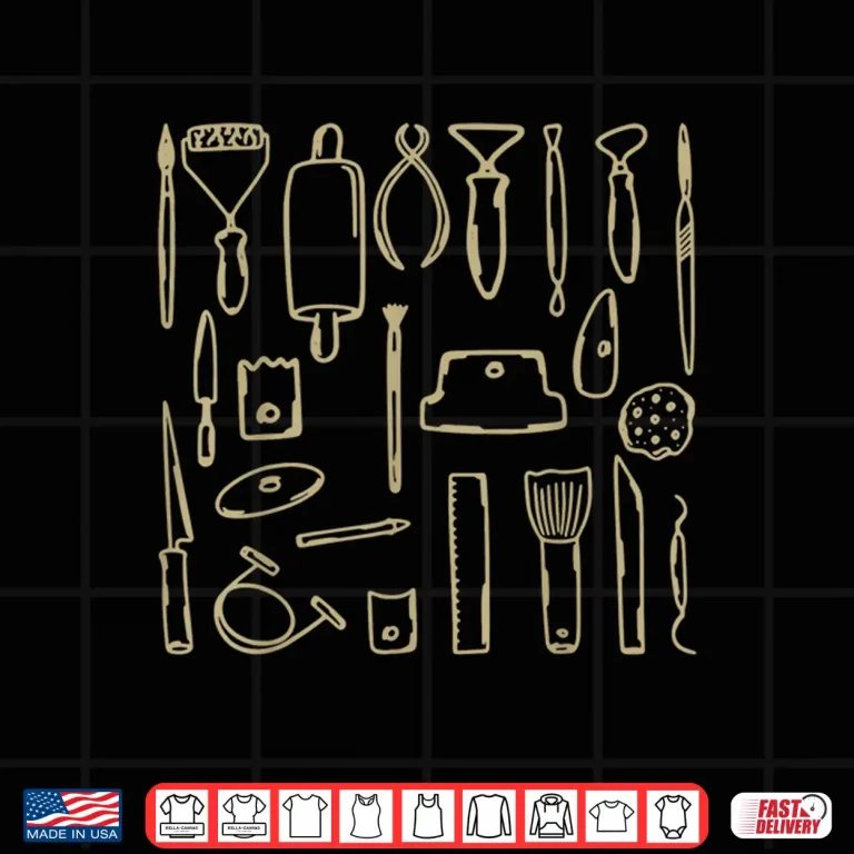 Design Professional Tools Pottery Tools Potter Vintage Ceramic Artist Shirt