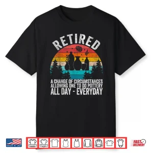 Retirement Plan Pottery Professional Retired Definition Retro Shirt