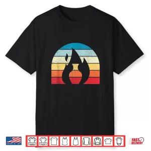 Retro Kiln Design Pottery Ceramic Artist Potter Ceramicist Shirt