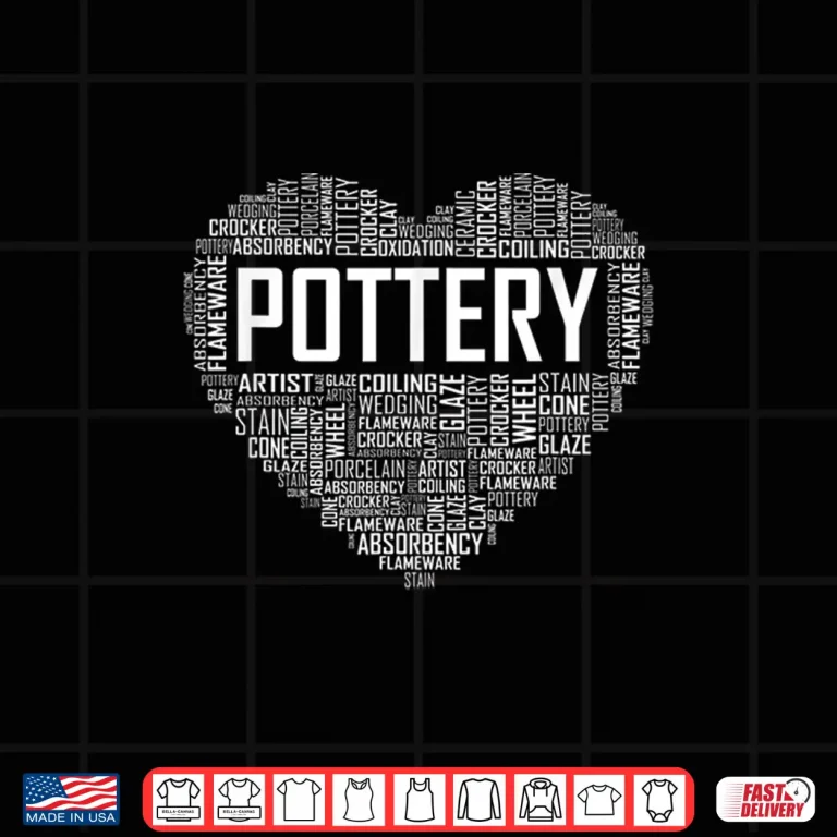Design Proud Clay Heart Pottery Ceramic Artist Professional Graphic Shirt
