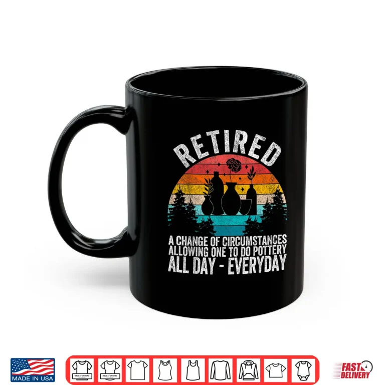 Mug Retirement Plan Pottery Professional Retired Definition Retro Shirt