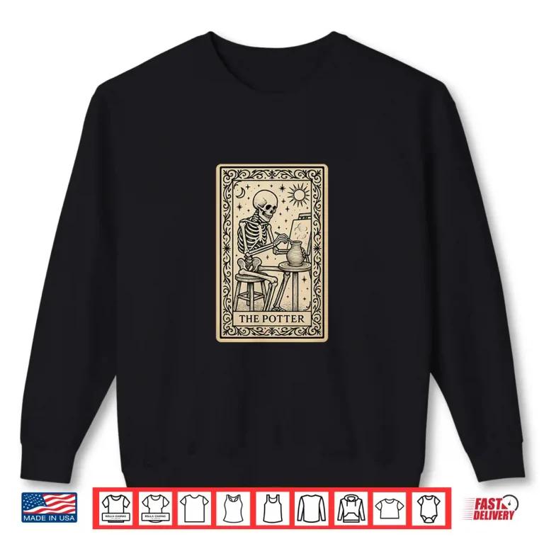 Sweatshirt The Pottery Tarot Card Art Artist Potter Spooky Gothic Shirt