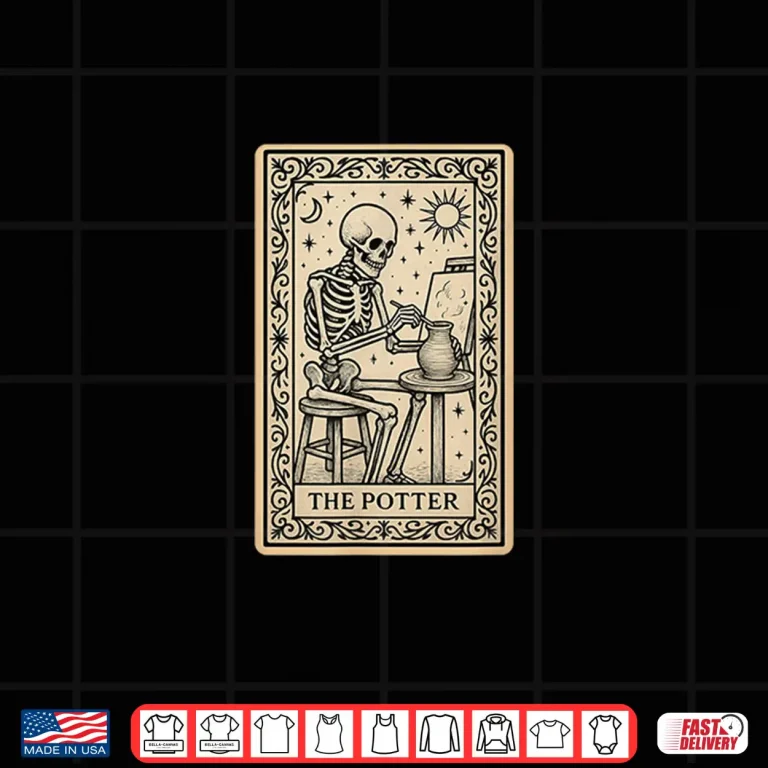 Design The Pottery Tarot Card Art Artist Potter Spooky Gothic Shirt