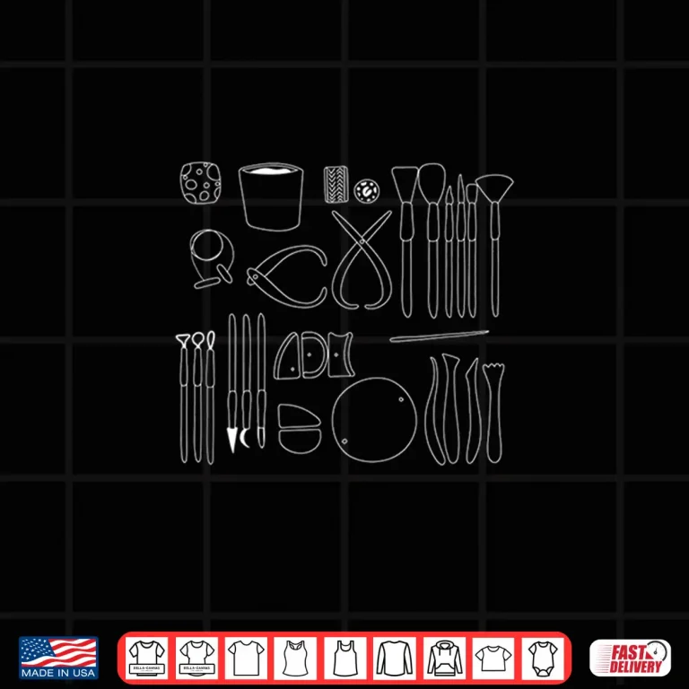 Design Professional Tools Pottery Tools Ceramics Artist Gifts Clay Shirt