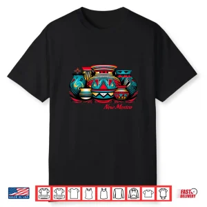 Retro Native Pottery New Mexico Zia Symbol Professional Graphic Shirt