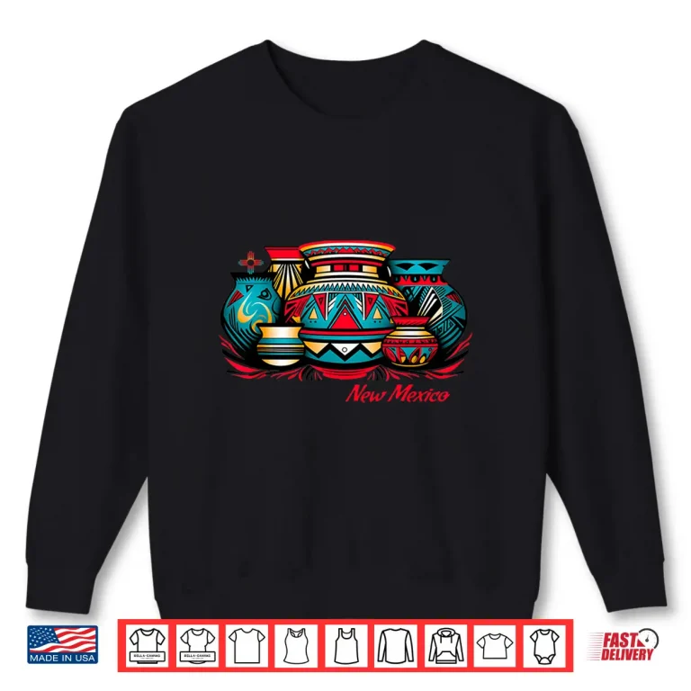 Sweatshirt Retro Native Pottery New Mexico Zia Symbol Professional Graphic Shirt