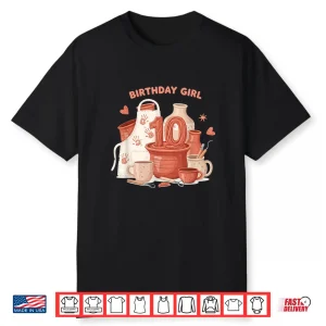 Tenth Birthday Pottery Professional Modern Graphic Apparel Shirt