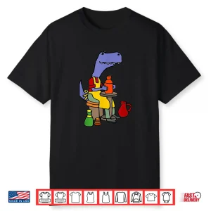 Dinosaur Making Pottery T Rex Potter Professional Humor Funny Shirt
