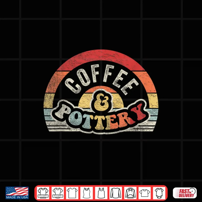 Design Coffee and Pottery Potter Pottery Professional Retro Vintage Shirt