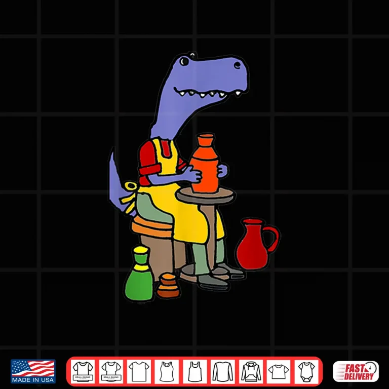 Design Dinosaur Making Pottery T Rex Potter Professional Humor Funny Shirt