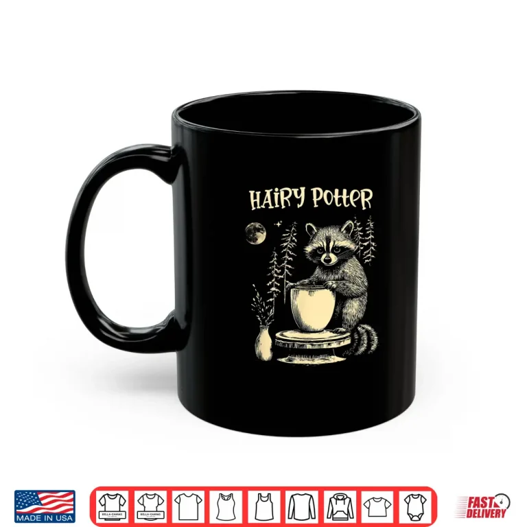 Mug Hairy Potter Raccoon Pottery Ceramicist Animal Humor Funny Shirt