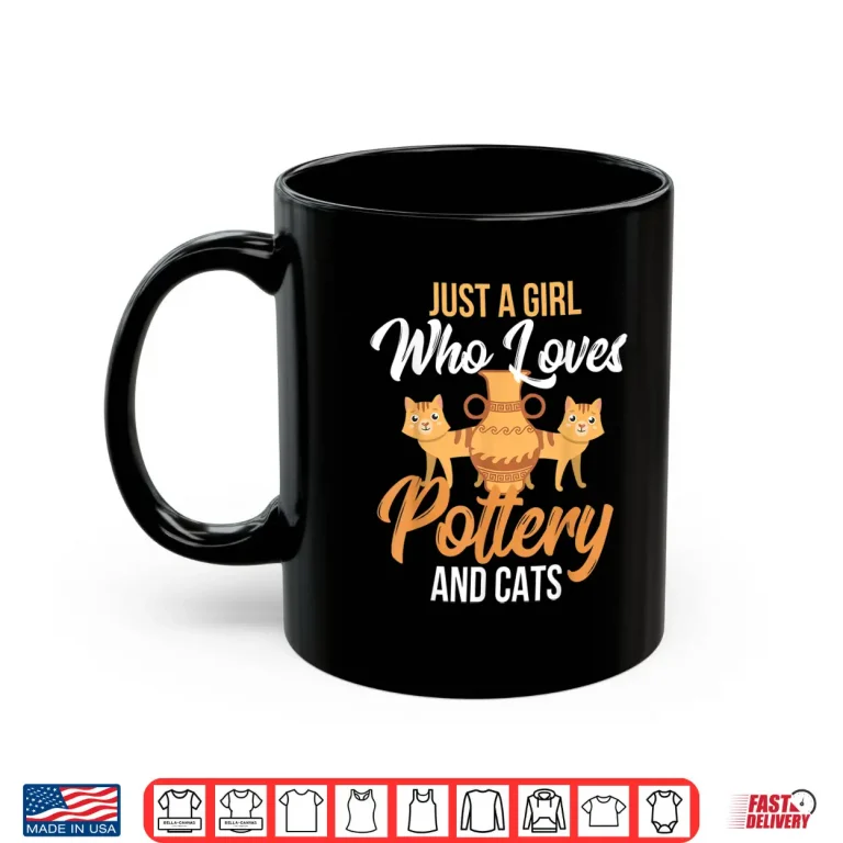 Mug Potter Ceramicist Pottery and Cats Professional Identity Graphic Shirt