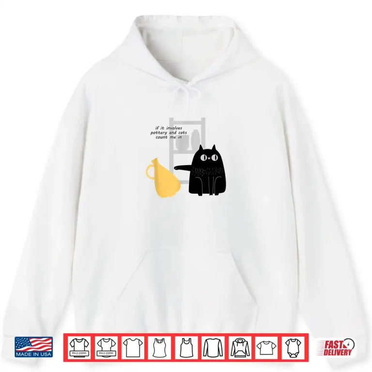 Hoodie Professional Animal Graphic Bad Pottery Cat Modern Humor Funny Shirt