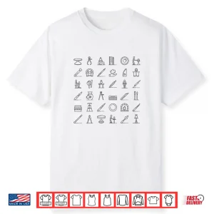 Professional Graphic Pottery In Symbols Modern Aesthetic Shirt