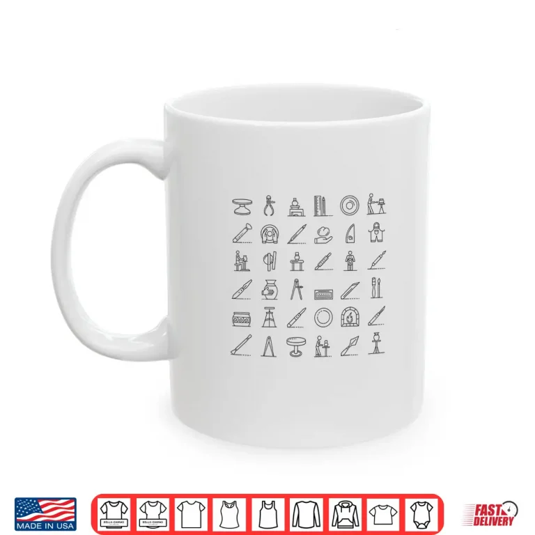 Mug Professional Graphic Pottery In Symbols Modern Aesthetic Shirt