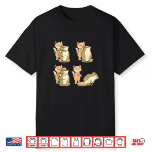 Cat At Wheel Ceramics Sculpting Clay Pottery Funny Humor Shirt
