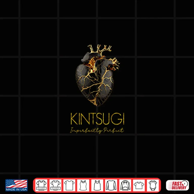 Design Golden Heart Repair Kintsugi Pottery Japanese Art Professional Shirt