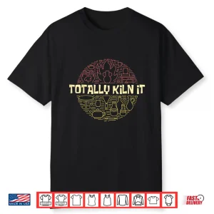 Potted Circle Design Totally Kiln It Pottery Professional Shirt