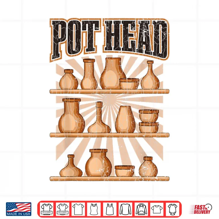 Design Professional Graphic Pot Head Funny Pottery Ceramics Humor Shirt