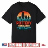Retro Sunset Design Pottering Funny Pottery Maker Professional Shirt