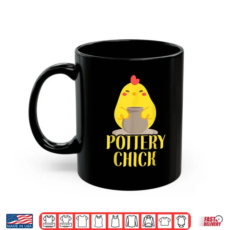 Mug Chicken Graphic Pottery Ceramics Artist Pottery Chick Graphic Shirt