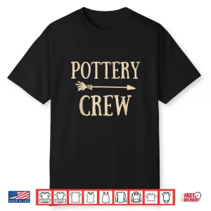Family Matching Pottery Crew Squad Ceramic Art Modern Graphic Shirt