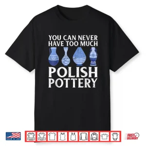 Professional Aesthetic Polish Pottery Modern Graphic Statement Shirt