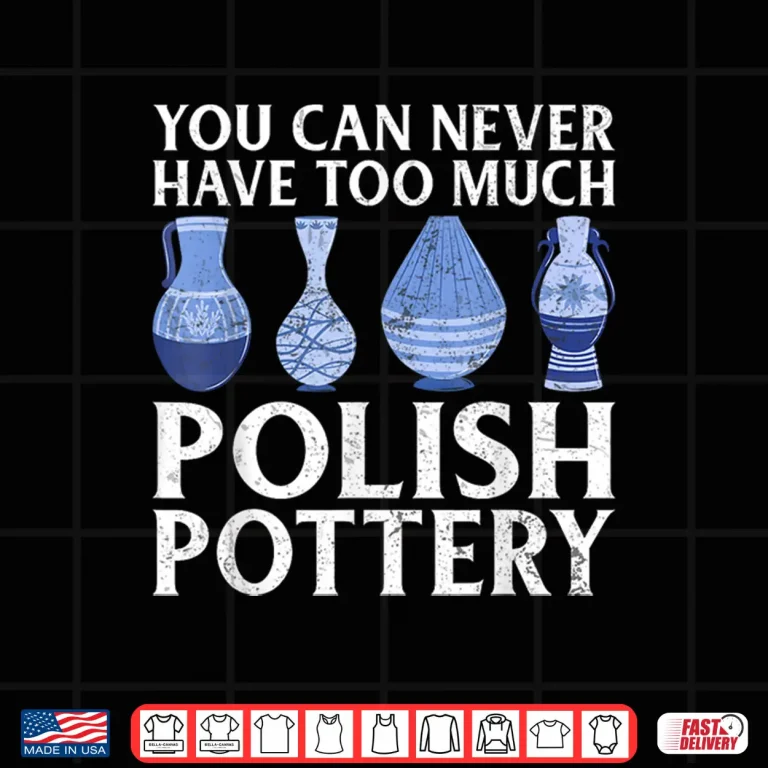 Design Professional Aesthetic Polish Pottery Modern Graphic Statement Shirt