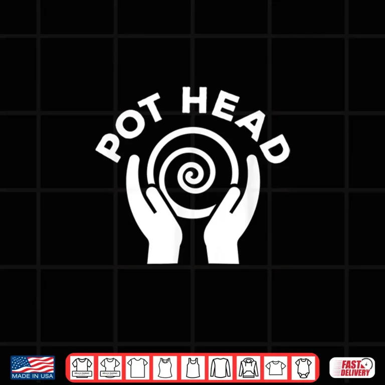 Design Professional Graphic Pot Head Funny Pottery Modern Humor Shirt