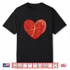 Professional Minimalist Kintsugi Heart Kintsukuroi Modern Graphic Shirt