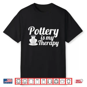 Professional Therapy Design Clay Potter Gag Gift Modern Graphic Shirt
