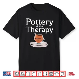 Professional Therapy Design Pottery Modern Aesthetic Graphic Apparel Shirt